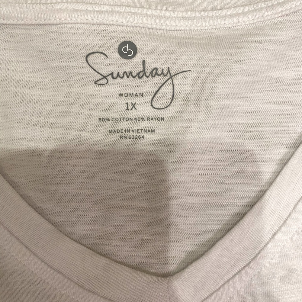 Dress Barn Sunday tunic w/pockets NWT size 1X